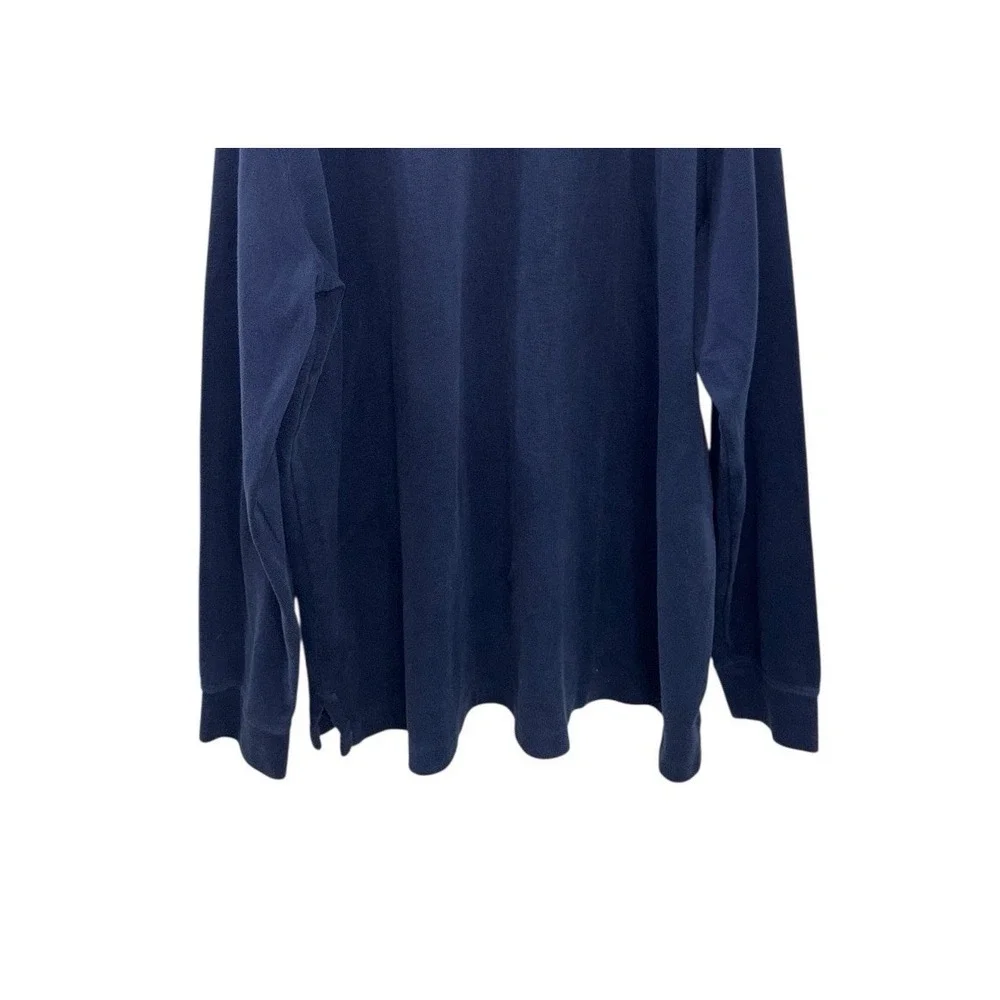 Polo Ralph Lauren Men's 3XLT Navy Blue Estate Rib Quarter Zip Pullover‎ Sweater